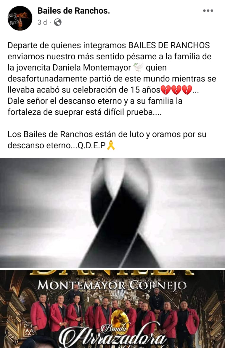 Revelan secreto salud quinceañera
