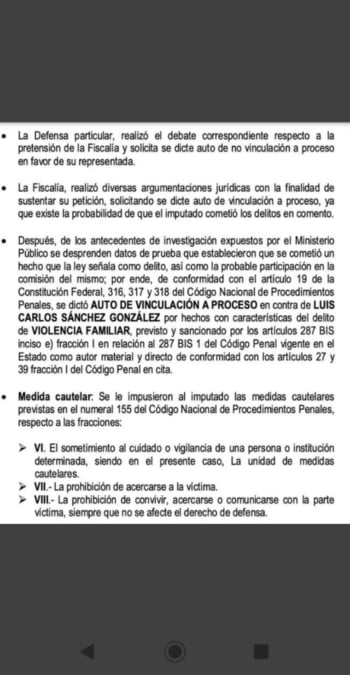 Dan a conocer las medidas cautelares