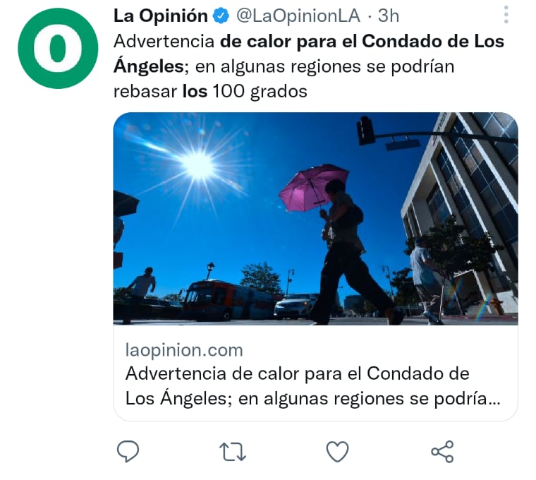 Ola de calor Los Ángeles