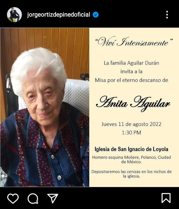 Jorge Ortíz Pinedo luto
