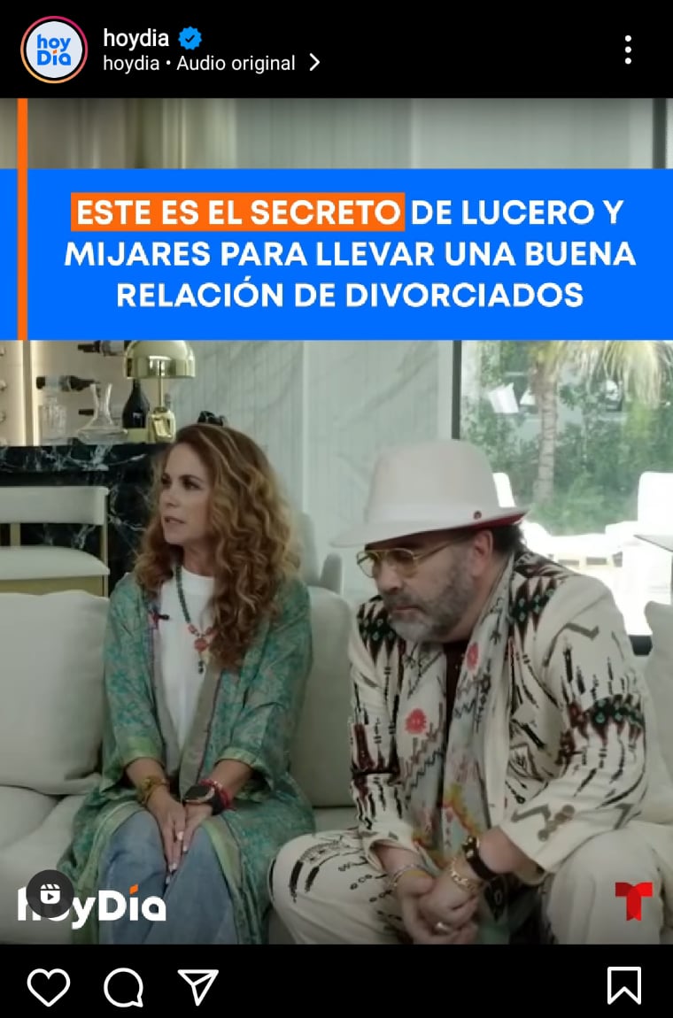 Lucero y Mijares pareja
