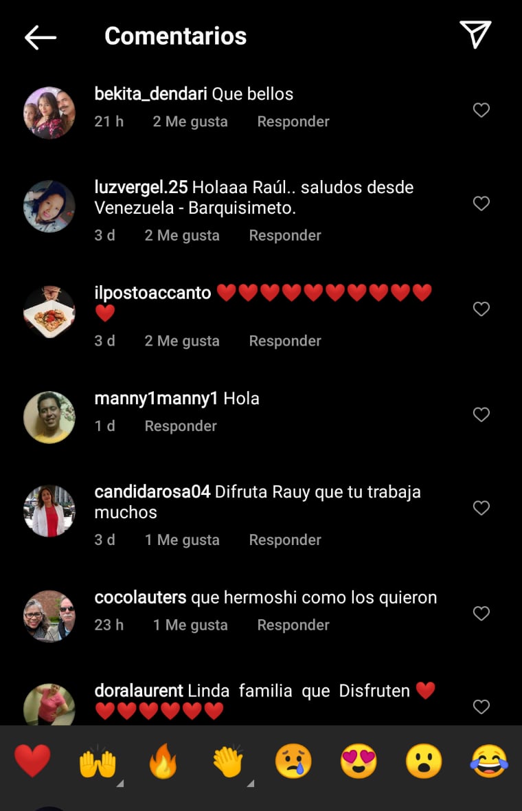 Los comentarios por parte de sus seguidores no tardaron en hacerse presentes
