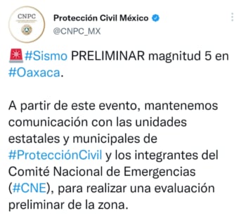 Hasta el momento no se reportan daños de ningún tipo