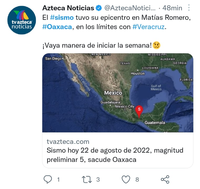 Earthquake magnitude 5 Oaxaca