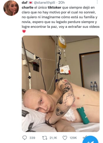 Muere el tiktoker Charlie