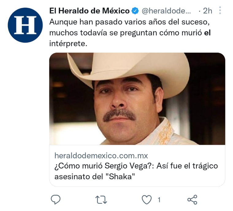 How did Sergio Vega die?