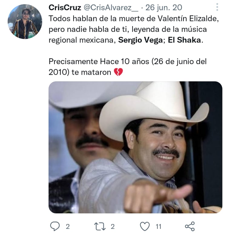 They assure that 'El Shaka' died as in a narcocorrido