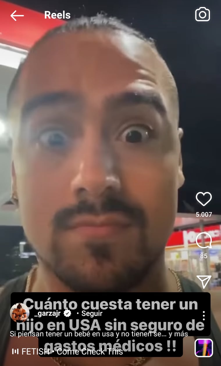 Luchador Garza Jr bebé