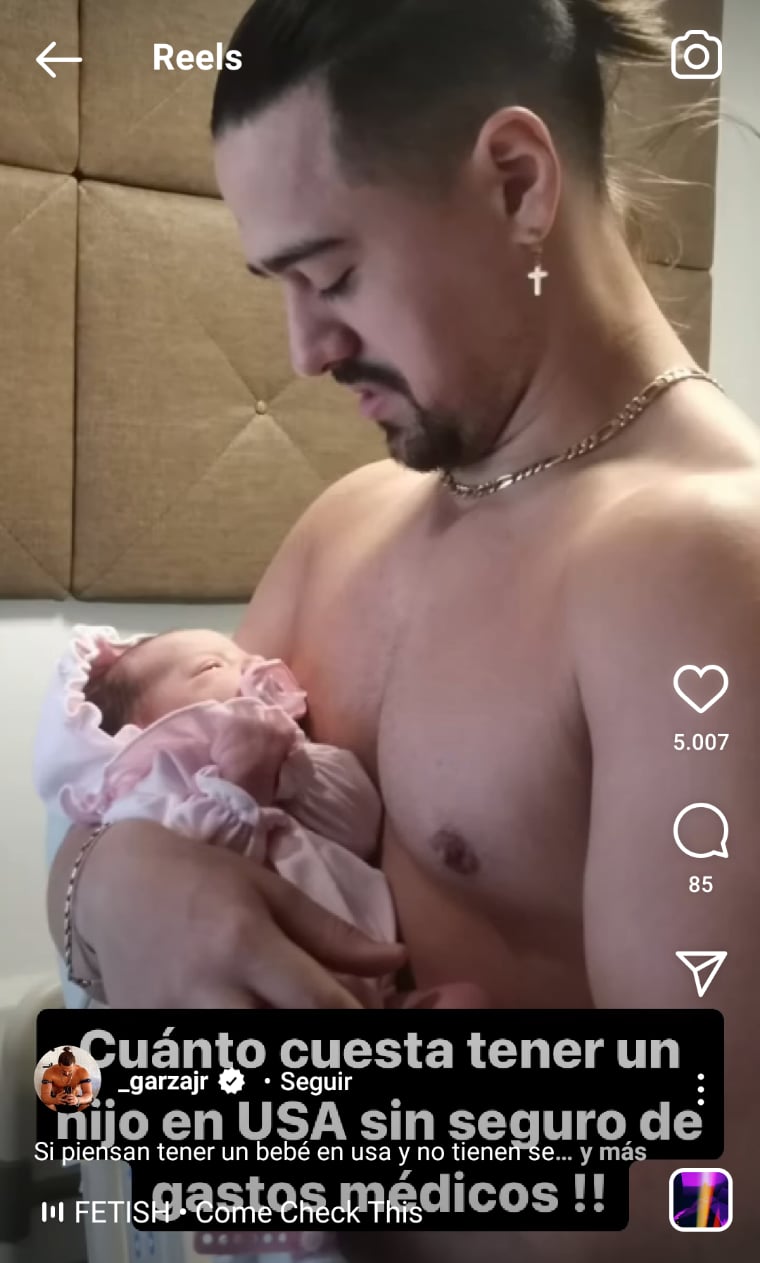 Luchador Garza Jr bebé