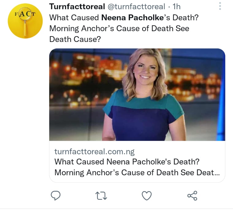 Muere Neena Pacholke conductora
