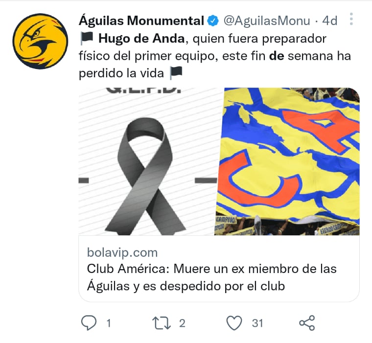 Hugo De Anda vetado