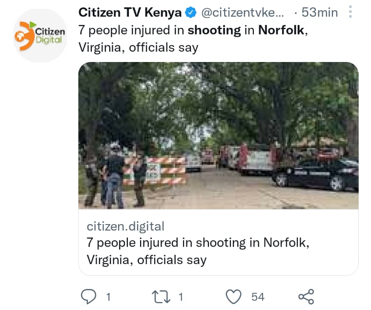 Tiroteo masivo en Norfolk