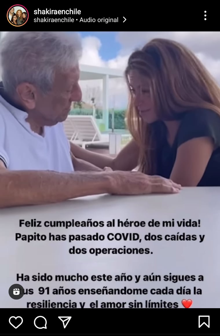 Shakira comparte emotivo mensaje