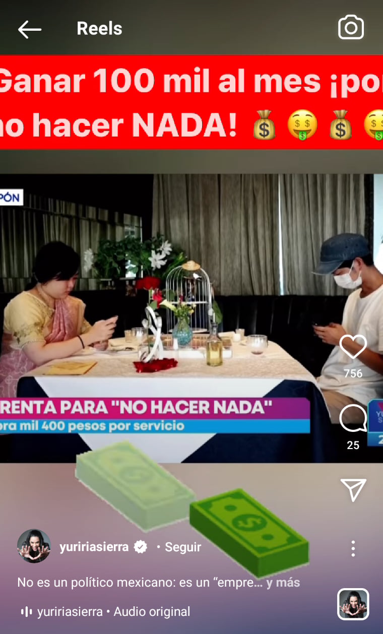 El hombre asegura que es un trabajo de lo más cómodo