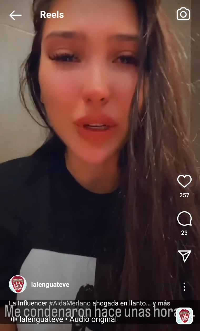 Condenan influencer Aida Merlano