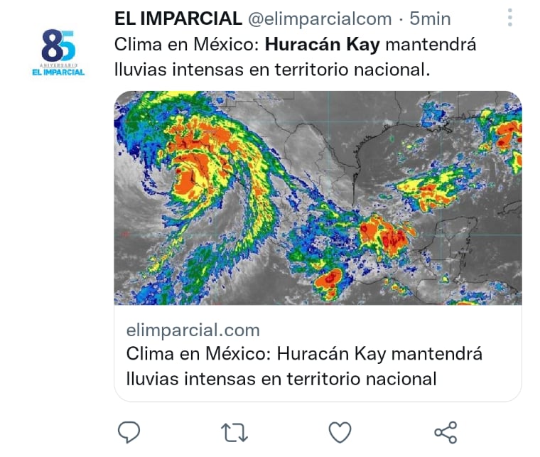 El huracán no ayudará a disminuir la gran ola de calor
