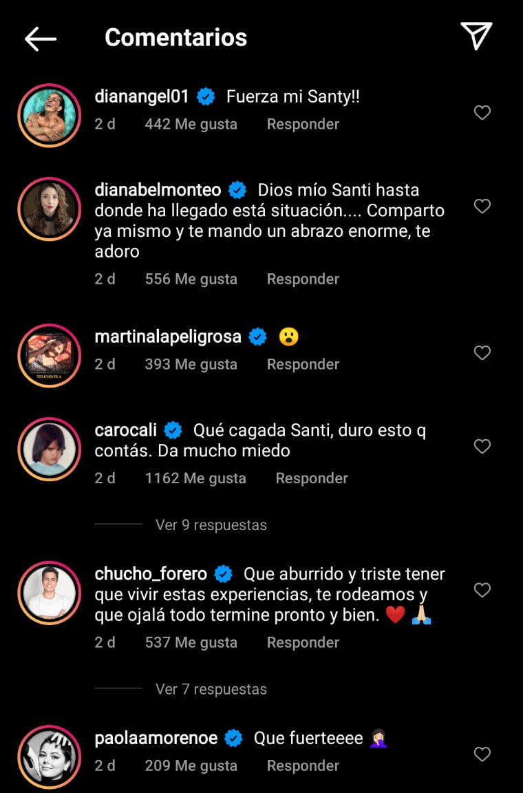 El actor colombiano recibió amenaza por parte del joven