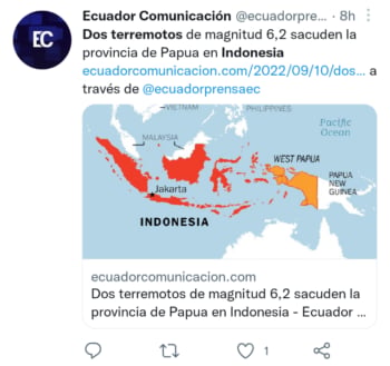 Dos terremotos en Indonesia