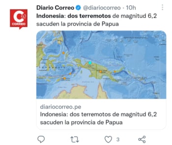 Dos terremotos en Indonesia