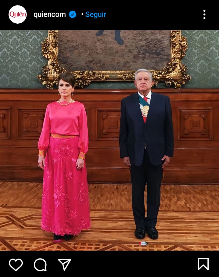 Vestido esposa de AMLO