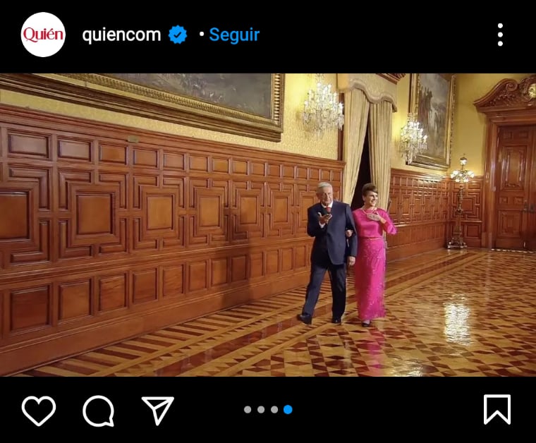 Vestido esposa de AMLO