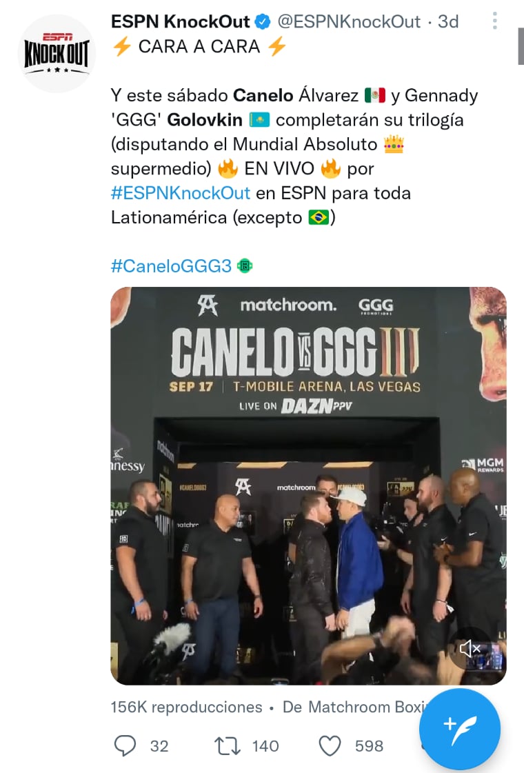 Pelea Canelo Álvarez Golovkin
