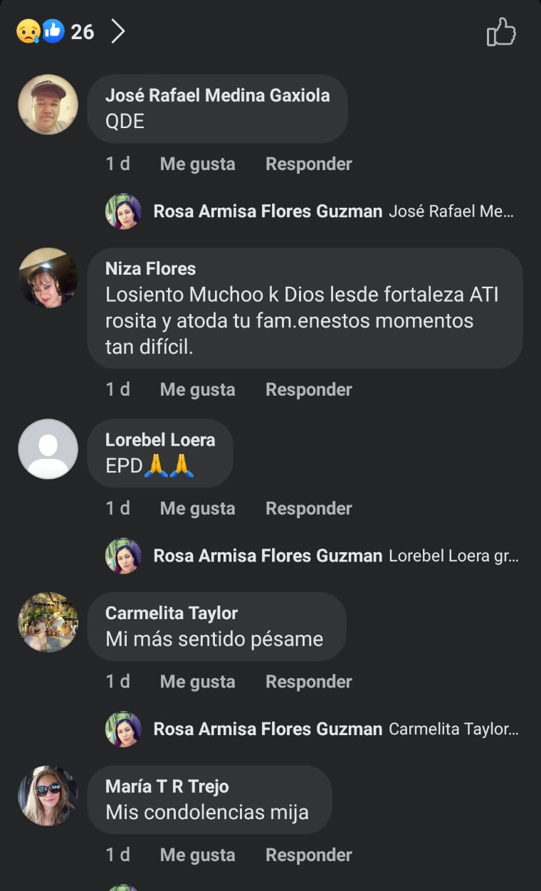 El sentido mensaje de la prima de Edel Guzmán tras su muerte
