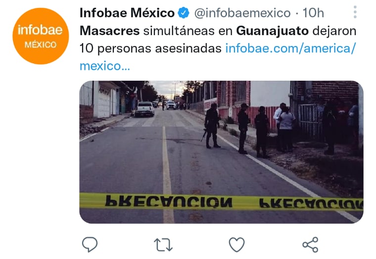 Masacres simultáneas en Guanajuato