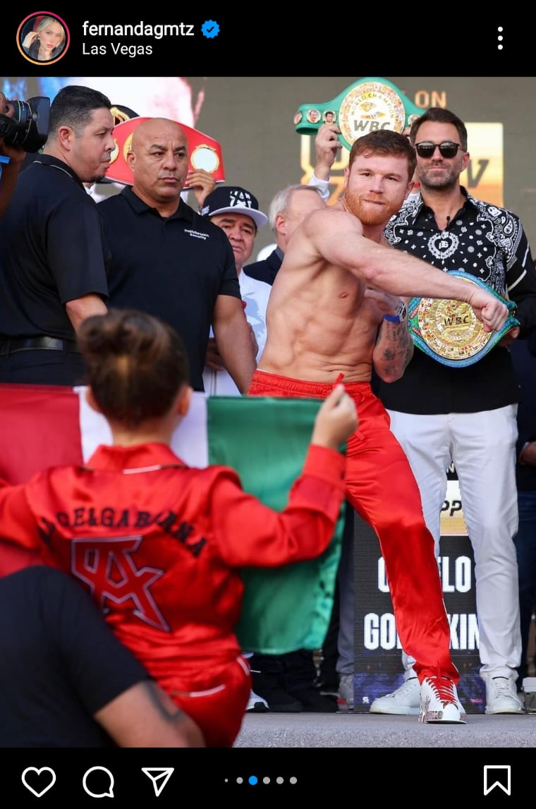 Pequeña hija del Canelo