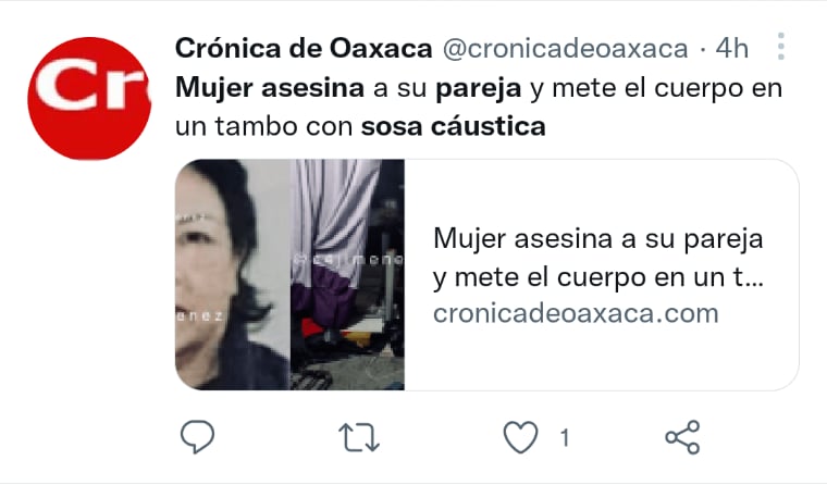 Mujer asesina a pareja