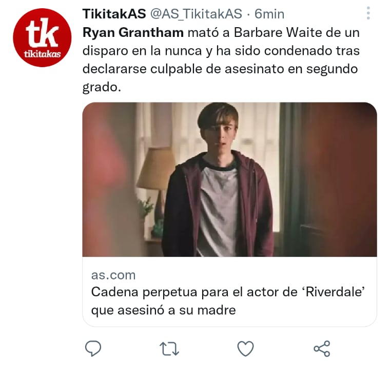 Actor mata su mamá