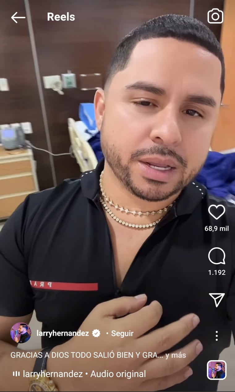 Larry Hernández exhibe esposa