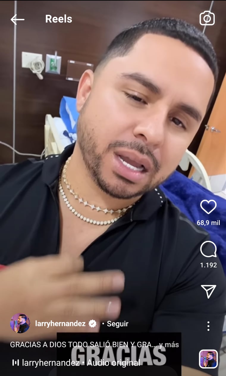 Larry Hernández exhibe esposa