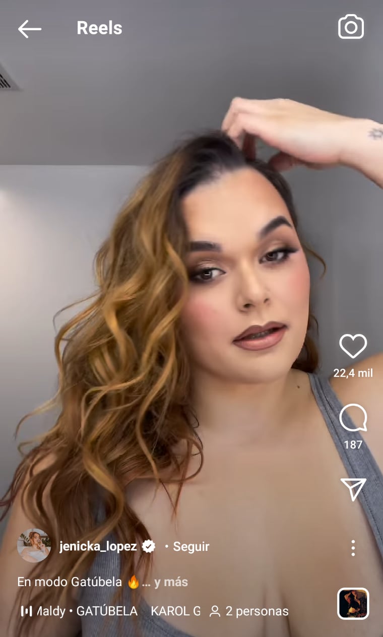 Jenicka López sexy vestido