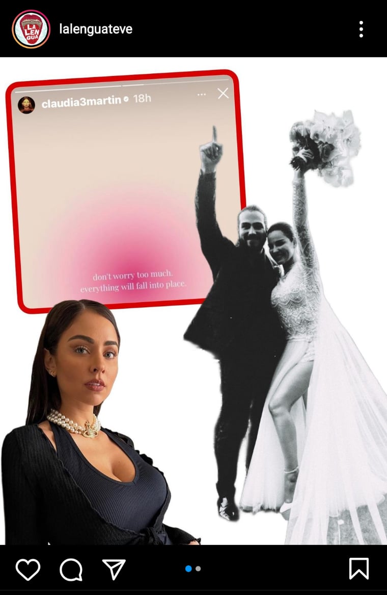 Claudia Martin shares a message