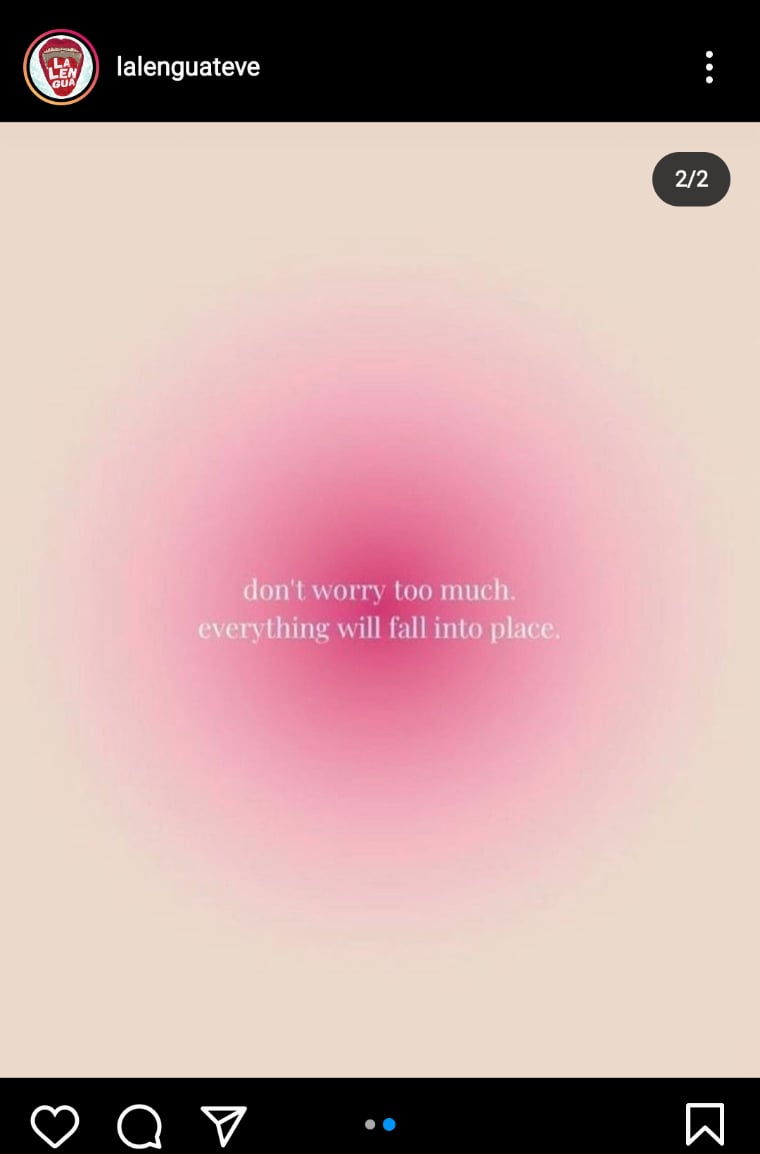 Claudia Martin shares a message