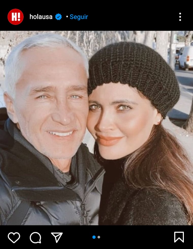 Chiqui Delgado junto Jorge