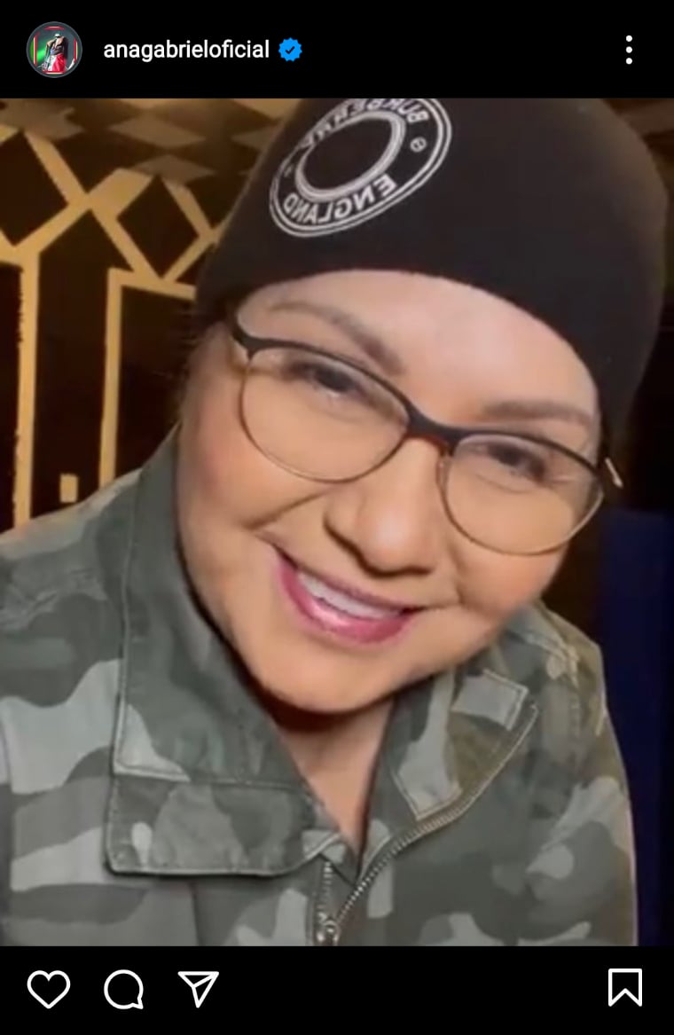 Ana Gabriel viste luto