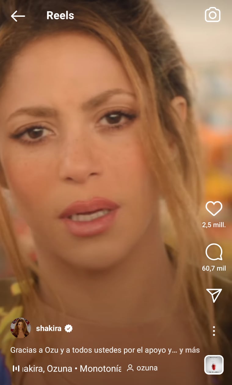 Shakira manda mensaje Piqué