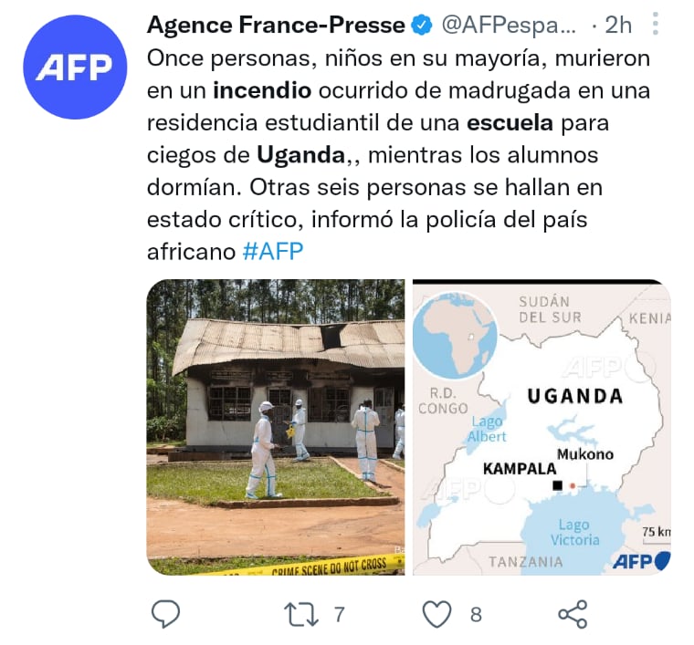 La policía confirmó la tragedia a través de un comunicado