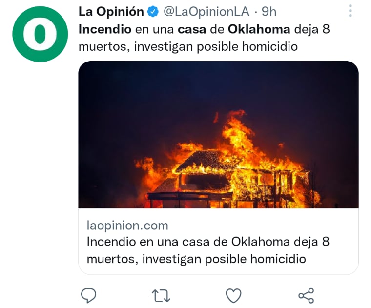 Incendio casa Oklahoma muertos