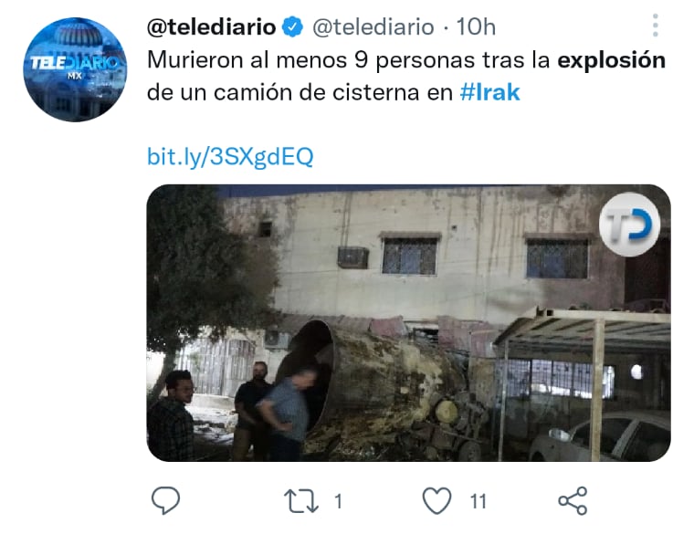 9 muertos explosión camión