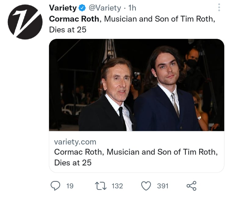 Muere cantante Cormac Roth