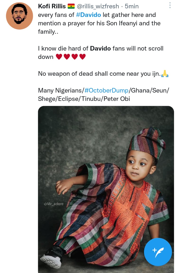 Artists lament the tragedy that Davido and Chioma go through