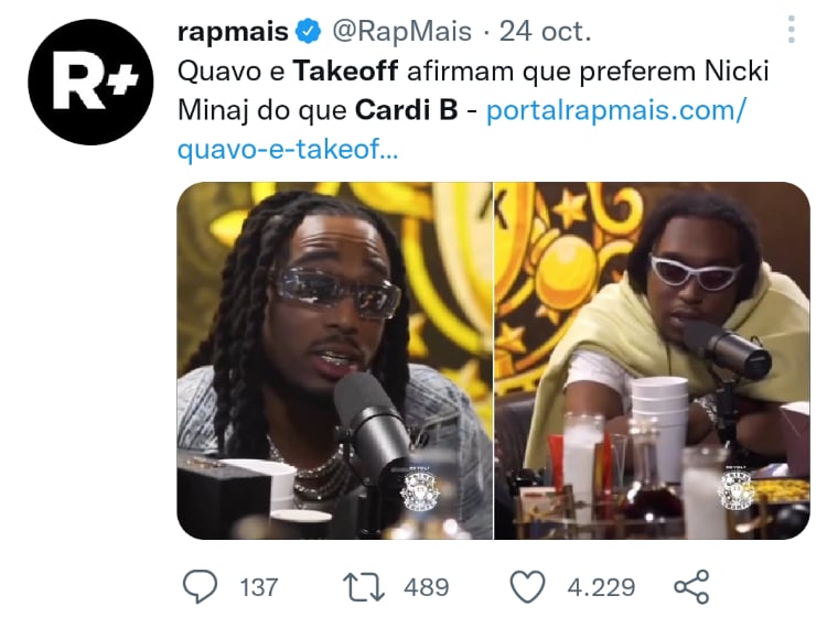 Takeoff primo Cardi B