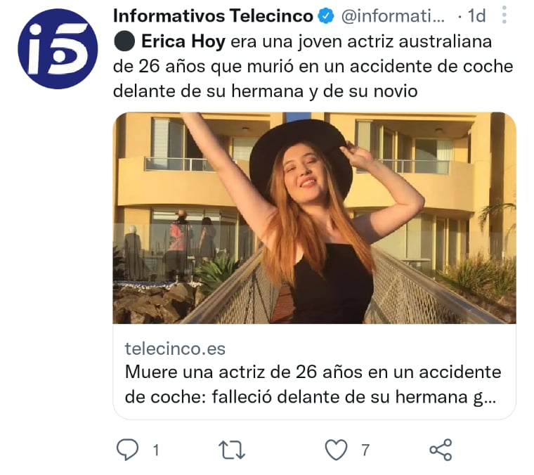 ¿Quién fue Erica Hoy?
