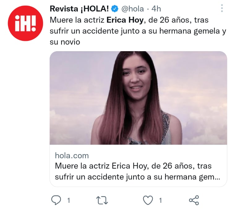¿Quién fue Erica Hoy?