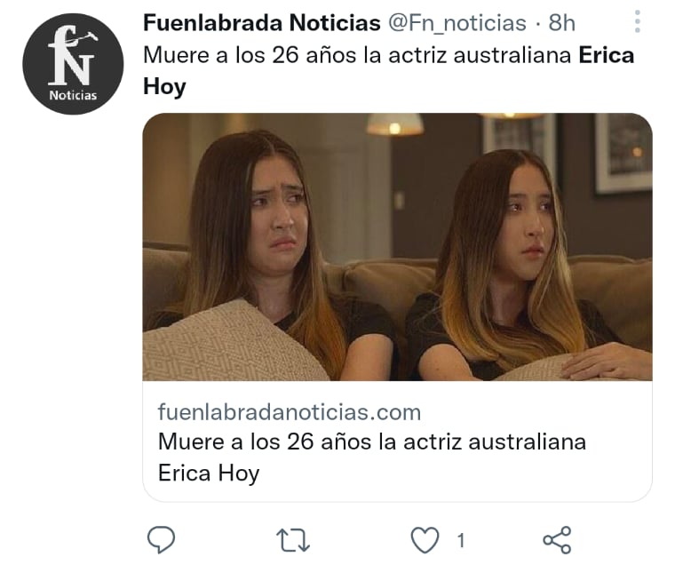 El padre de la joven actriz ofreció una declaración desgarradora