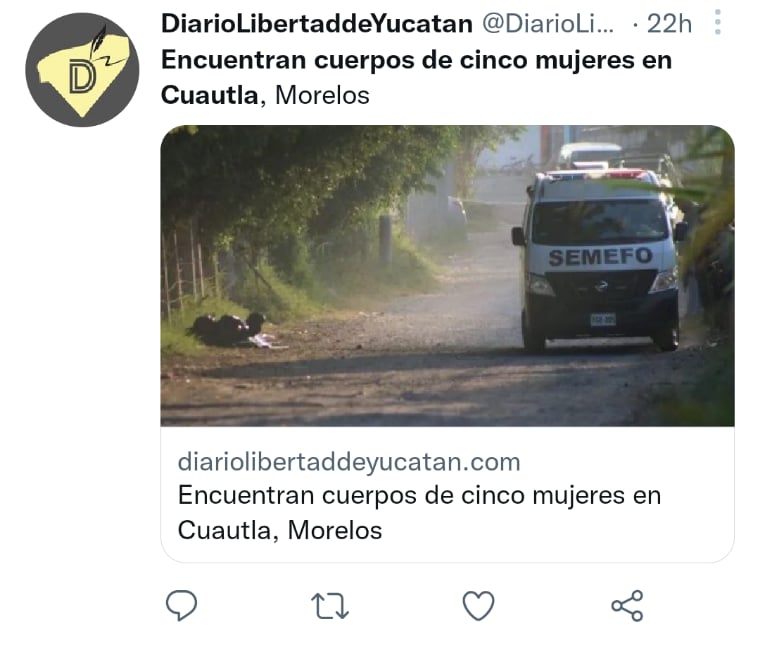 Asesinan cinco mujeres Morelos