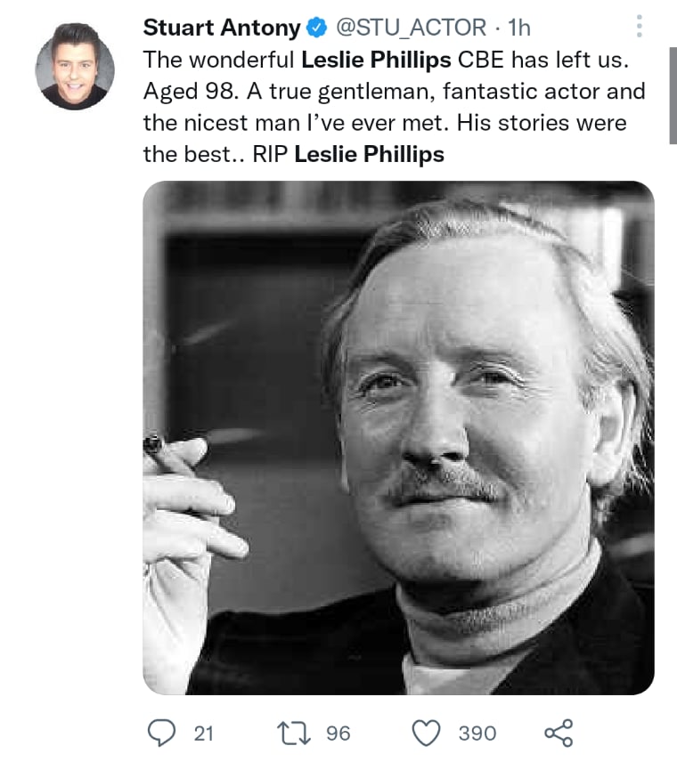 Muere actor Leslie Phillips